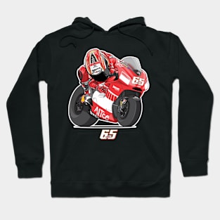 Loris Capirossi Cartoon Hoodie